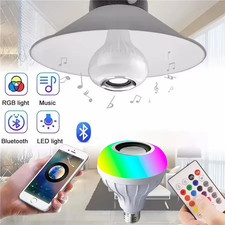 85-265V E27 Bluetooth Music Bulb RGBW with Remote Control DJ Disco Stage Speaker