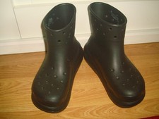 CROCS  BLACK  CASUAL/CLOGS STYLE  BOOTS - UK  SIZE  5/6 - EU 38/39