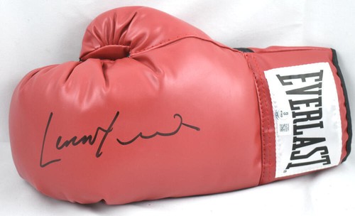 Lennox lewis autographed red - lennox,