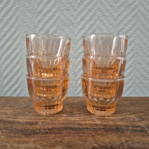 Vintage shot glass liqueur - 6x,