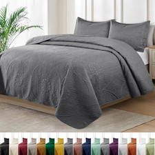 3 Piece Embossed Quilted
