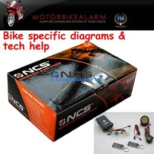 NCS V2 MOTORBIKE BIKE MOTORCYCLE ALARM & IMMOBILISER REMOTE CONTROL START