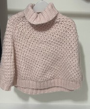 Girls Pink Cape Poncho Age 4
