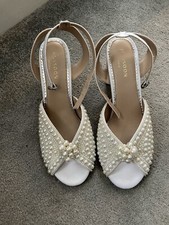 Monsoon Bridal Sandals White
