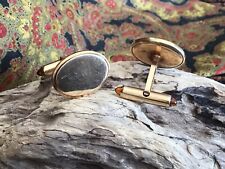 Vintage Krementz Amber Glass detail Cufflinks