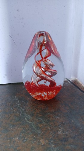 Vintage red spiral - red,