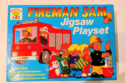 Fireman sam vintage wooden - fireman,