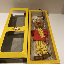 Pelham Puppets Vintage Rupert Bear 1970s - Original Box RARE Marionette 