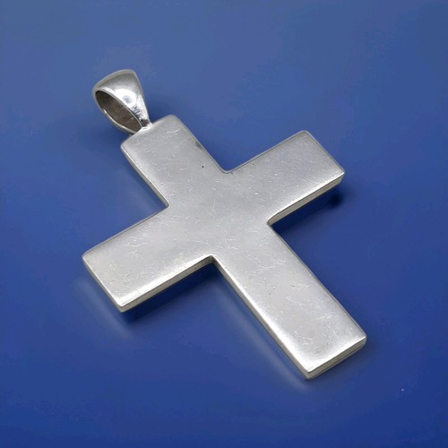 Vintage solid silver cross - silver,