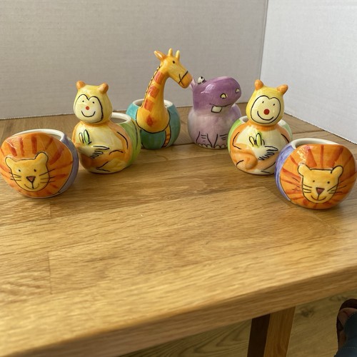 Ceramic animal napkin - ceramic, rings