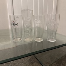 4x Carlsberg Pint Glasses