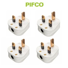 4 x 13A UK 3 Pin Fused White