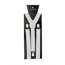 Mens Ladies Unisex Adjustable Braces Suspenders Fancy Dress Clip On