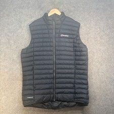 Berghaus Puffer Vest Mens Size UKXL Black Down Hydroloft Waistcoat Gilet Outdoor