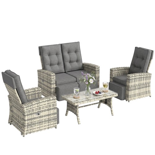 Outsunny piece rattan garden - piece,
