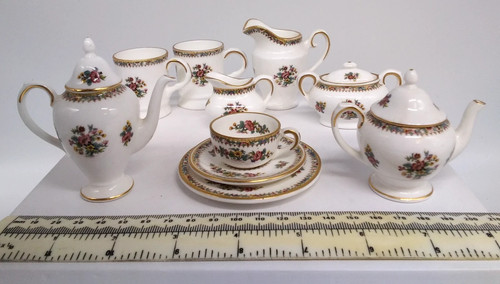 Coalport ming rose miniatures - coalport,