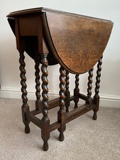 Antique small OAK Barley Twist