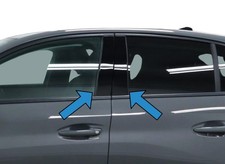 Gloss Black B-Pillar Window