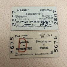 Railway.   TICKET,   (. 2. X. Manningtree. Tickets.   )