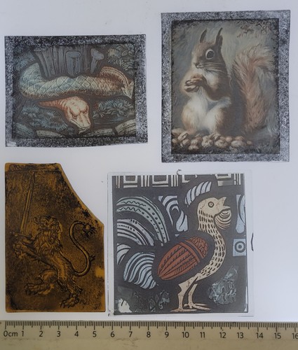 Stained glass pieces - glass, 4