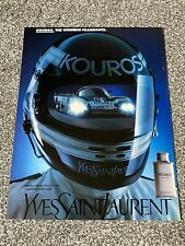 Rare Vintage 1987 Magazine UK Advert Picture Yves Saint Laurent YSL Kouros Ad
