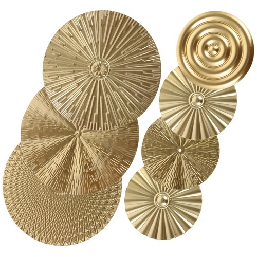 Metal circle wall art - metal,
