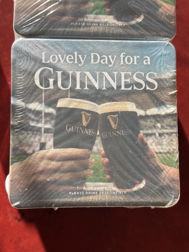 Guinness beer mat coasters - beer,