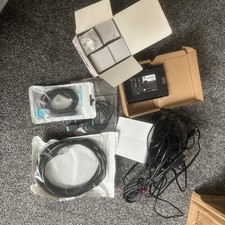 Electrical Job Lot Of Various Cable Switches Bulbs And Battery Untested