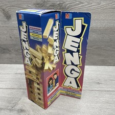 Vintage 1993 Jenga Original Wooden Block Game by MB Games 100% Complete
