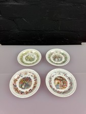 4 x Vintage Royal Doulton Brambly Hedge Four Season Coasters 4.75" Wide Set
