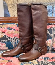 Gucci brown leather Riding