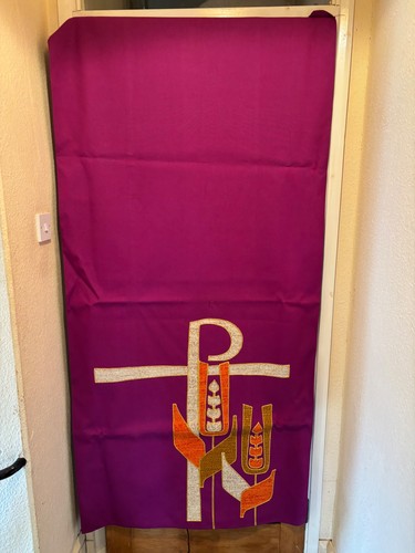 Purple church banner altar - purple,