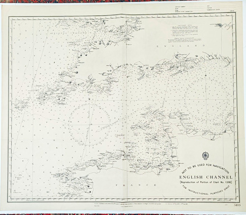 1948 admiralty chart 5103 - admiralty,
