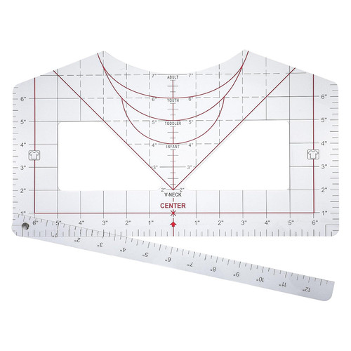 Shirt ruler guide for vinyl - ruler,