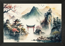 Chinese style beautiful Framed