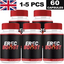 1-5 Pack Erec Boost Pills, Maximize Energy Vitality & Stamina 60 Capsules