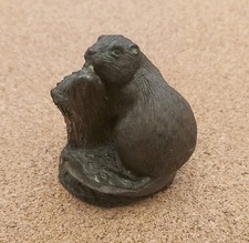 Small JLS Bronze Figure Beaver Ornament