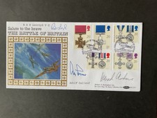 1990 Gallantry Awards Benham FDC triple- signed.    A329