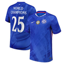 Chelsea Men's Football Shirt Nike Home World Champions Top - New