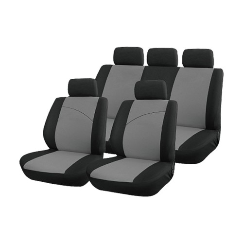 Grey and black front - black,, rear