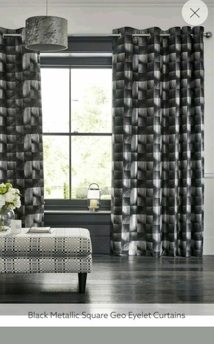 Next black metallic square - metallic, geo