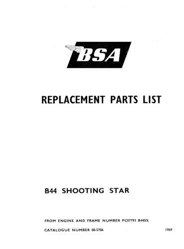 1969 bsa b44 - (0373),