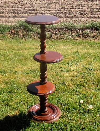 Tier pedestal table - pedestal, plant