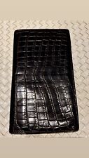 Zilli Large Wallet in Gloss Brown Crocodile, used, in good condition.