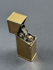 Mylflam Strato Brass pocket  Lighter. 1930s. Rare. Lid mechanism works smoothly