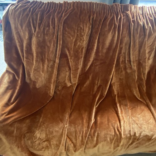 Pair burnt orange velvet - orange,