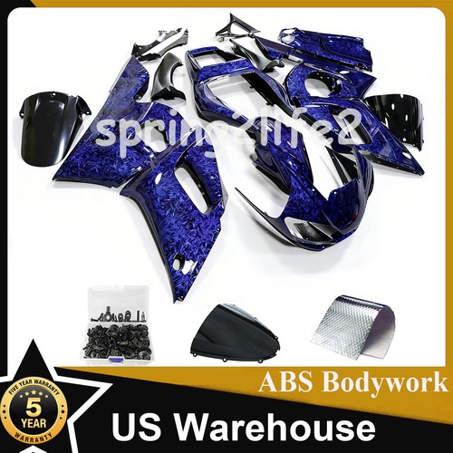 Blue forged carbon fiber - blue,