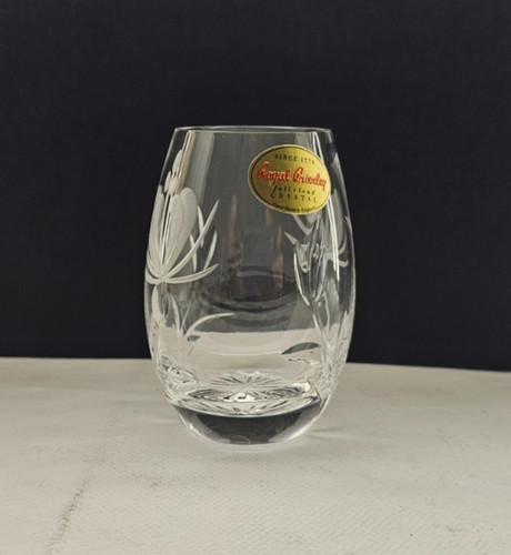 Brierley crystal vase - brierley,
