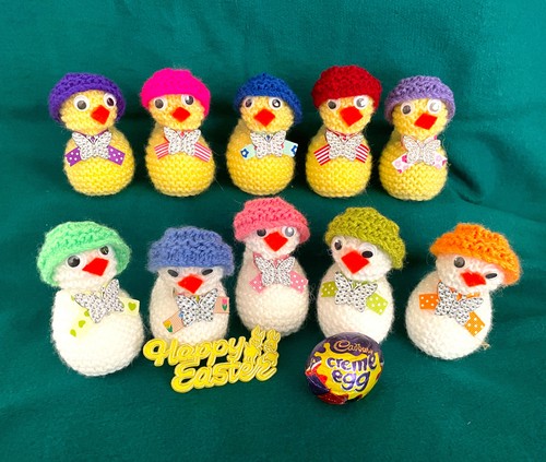Easter chicks novelty - 10, creme