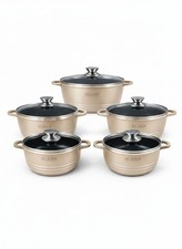 Gold 5 Piece Ceramic Die-Cast